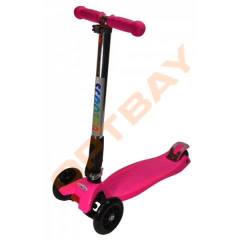 Самокат детский трехколесный Scooter maxi складной розовый
