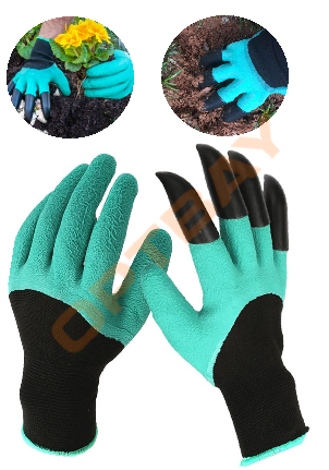 Садовые перчатки с когтями  Garden Genie Gloves 